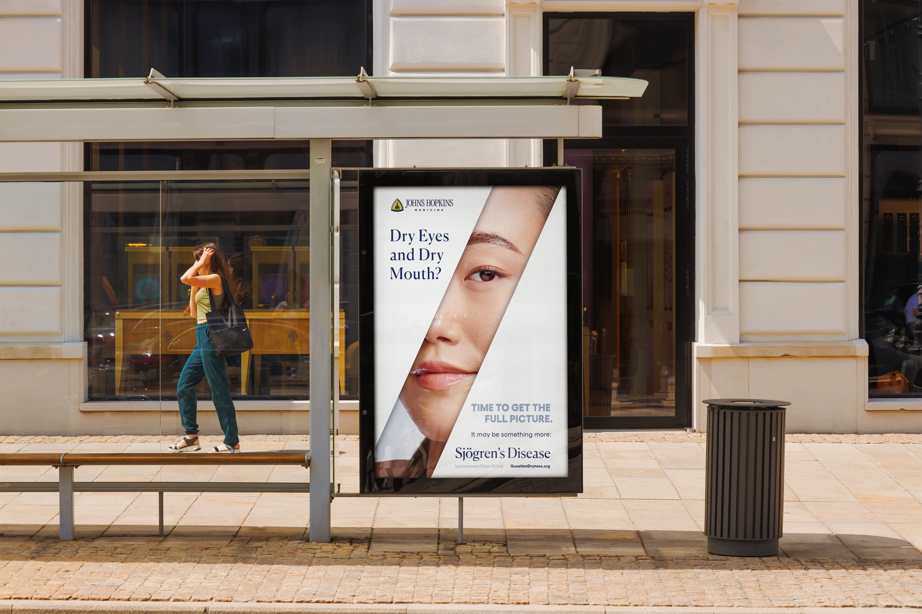 Johns Hopkins Sjögren’s: sjogrens bus shelter 02