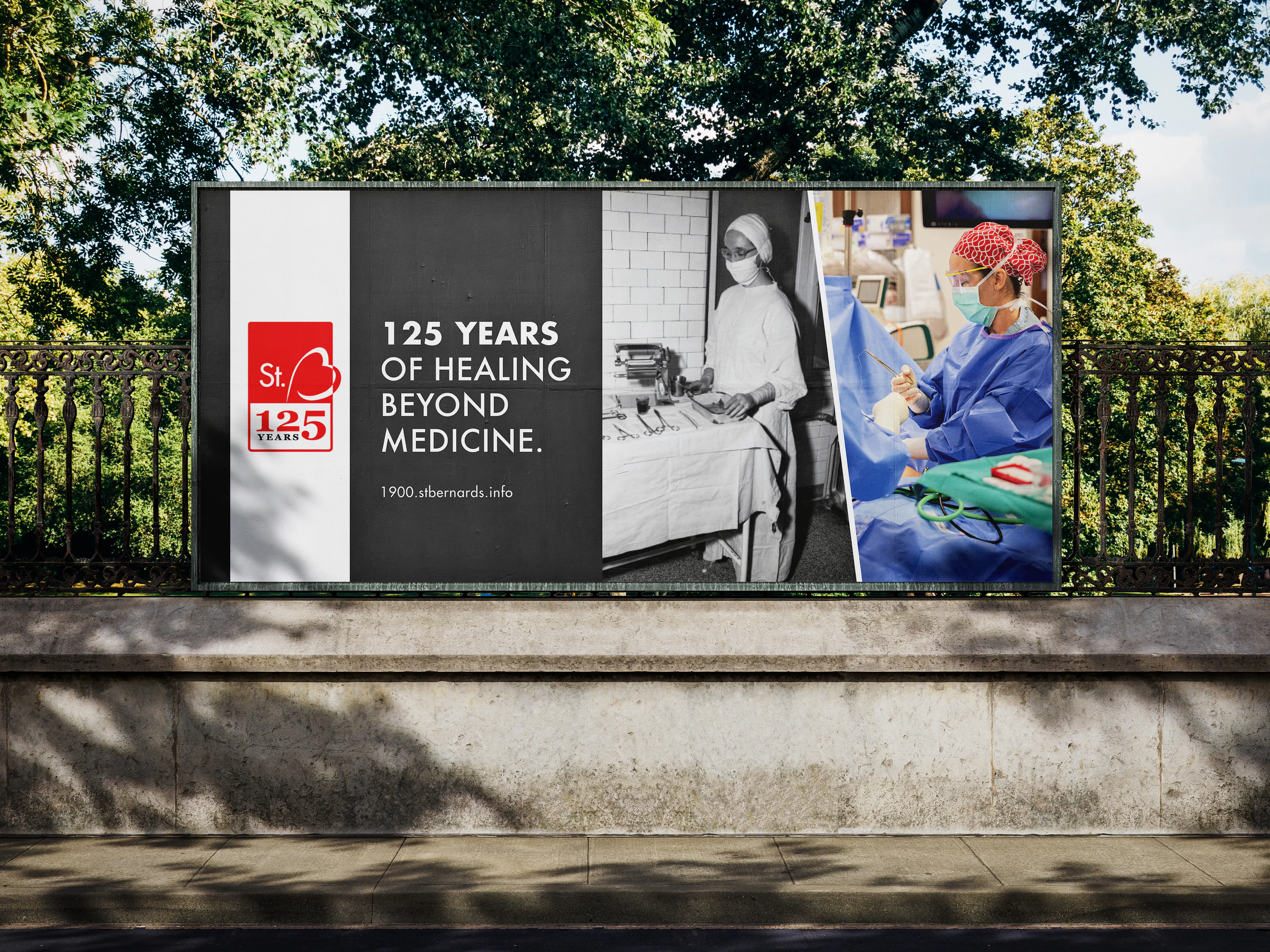 St. Bernards 125 Years: stb banner three