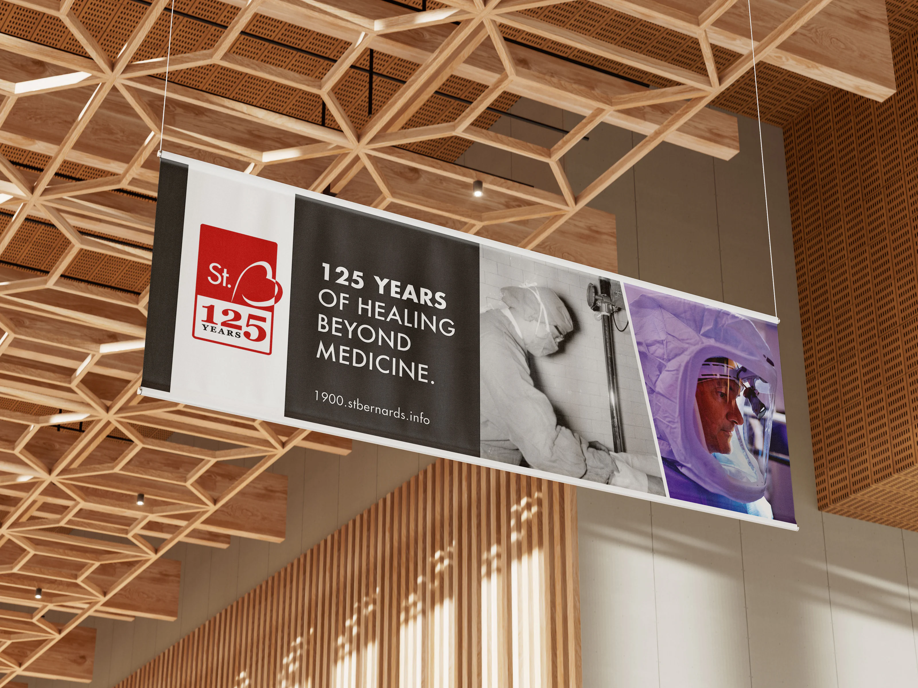 St. Bernards 125 Years: stb banner two